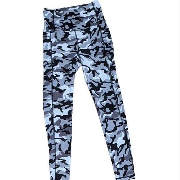 Nicole Miller high waisted camo print work out yoga pants size small - Picture 7 of 7